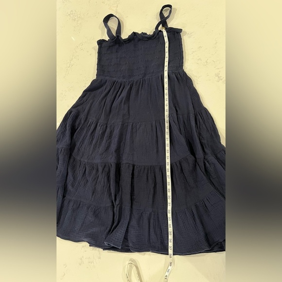 C&C California Blue Sleeveless Pleated Sundress - Picture 10 of 12